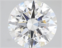 Lab Grown Diamond 4.05 Carats, Round with Ideal Cut, E Color, VVS2 Clarity and Certified by IGI