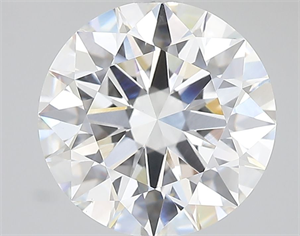 Picture of Lab Grown Diamond 4.05 Carats, Round with Ideal Cut, E Color, VVS2 Clarity and Certified by IGI