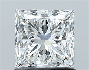 Picture of Natural Diamond 1.01 Carats, Princess with  Cut, G Color, VS2 Clarity and Certified by GIA