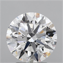 Lab Grown Diamond 3.03 Carats, Round with Ideal Cut, E Color, IF Clarity and Certified by IGI
