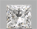 Natural Diamond 1.02 Carats, Princess with  Cut, I Color, SI1 Clarity and Certified by GIA