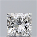 Natural Diamond 0.69 Carats, Princess with  Cut, G Color, VS1 Clarity and Certified by GIA