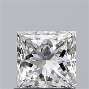 Picture of Natural Diamond 0.69 Carats, Princess with  Cut, G Color, VS1 Clarity and Certified by GIA