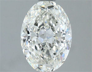 Picture of Natural Diamond 1.00 Carats, Oval with  Cut, H Color, SI2 Clarity and Certified by IGI