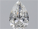 Natural Diamond 1.00 Carats, Pear with  Cut, G Color, SI2 Clarity and Certified by GIA