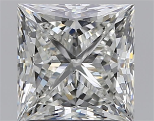 Picture of Natural Diamond 1.81 Carats, Princess with  Cut, H Color, SI1 Clarity and Certified by GIA