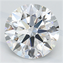 Lab Grown Diamond 3.01 Carats, Round with Ideal Cut, D Color, IF Clarity and Certified by IGI