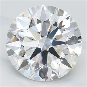 Picture of Lab Grown Diamond 3.01 Carats, Round with Ideal Cut, D Color, IF Clarity and Certified by IGI