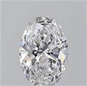Natural Diamond 0.70 Carats, Oval with  Cut, E Color, VS2 Clarity and Certified by GIA