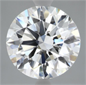 Lab Grown Diamond 4.61 Carats, Round with Ideal Cut, D Color, VVS2 Clarity and Certified by IGI