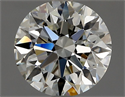 Natural Diamond 1.70 Carats, Round with Excellent Cut, H Color, IF Clarity and Certified by HRD