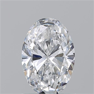Picture of Natural Diamond 1.01 Carats, Oval with  Cut, E Color, SI1 Clarity and Certified by GIA