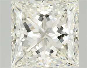 Picture of Natural Diamond 3.15 Carats, Princess with  Cut, I Color, IF Clarity and Certified by IGI