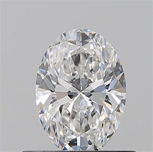 Foto Diamante Natural 0.51 quilates, Ovalado , Color E, claridad VVS1 y certificado GIA de