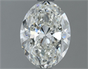 Natural Diamond 1.31 Carats, Oval with  Cut, G Color, VS2 Clarity and Certified by IGI