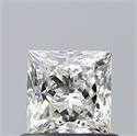 Natural Diamond 0.63 Carats, Princess with  Cut, I Color, VS2 Clarity and Certified by GIA