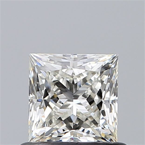 Picture of Natural Diamond 0.63 Carats, Princess with  Cut, I Color, VS2 Clarity and Certified by GIA