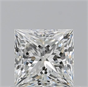 Natural Diamond 0.74 Carats, Princess with  Cut, I Color, VVS2 Clarity and Certified by GIA