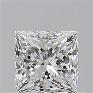 Picture of Natural Diamond 0.74 Carats, Princess with  Cut, I Color, VVS2 Clarity and Certified by GIA