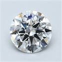 Natural Diamond 1.50 Carats, Round with Excellent Cut, F Color, VVS2 Clarity and Certified by GIA
