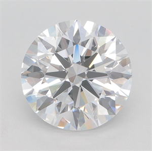 Picture of Lab Grown Diamond 3.51 Carats, Round with Excellent Cut, D Color, VVS1 Clarity and Certified by GIA