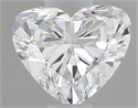 Natural Diamond 0.51 Carats, Heart with  Cut, F Color, SI2 Clarity and Certified by GIA