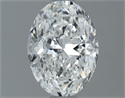 Natural Diamond 1.02 Carats, Oval with  Cut, G Color, SI1 Clarity and Certified by GIA