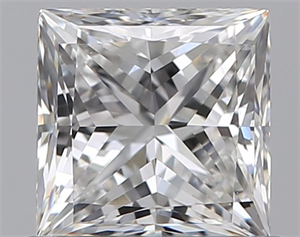 Foto Diamante Natural 0.70 quilates, Princesa , Color F, claridad VVS2 y certificado GIA de