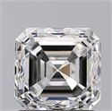 Natural Diamond 2.01 Carats, Asscher with  Cut, E Color, VS1 Clarity and Certified by GIA