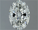 Natural Diamond 1.00 Carats, Oval with  Cut, H Color, VS2 Clarity and Certified by IGI