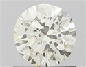 Natural Diamond 0.73 Carats, Round with Excellent Cut, J Color, IF Clarity and Certified by IGI