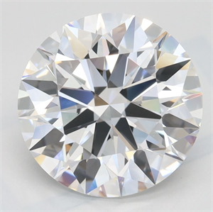 Picture of Lab Grown Diamond 3.36 Carats, Round with Excellent Cut, D Color, IF Clarity and Certified by GIA