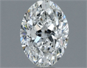 Natural Diamond 0.90 Carats, Oval with  Cut, G Color, VS1 Clarity and Certified by GIA