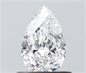 Natural Diamond 0.51 Carats, Pear with  Cut, D Color, SI1 Clarity and Certified by GIA