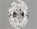 Natural Diamond 1.00 Carats, Oval with  Cut, E Color, VVS2 Clarity and Certified by GIA