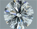 Natural Diamond 0.50 Carats, Round with Excellent Cut, G Color, VVS2 Clarity and Certified by IGI