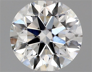 Picture of Natural Diamond 0.41 Carats, Round with Excellent Cut, F Color, VVS1 Clarity and Certified by GIA
