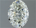 Natural Diamond 1.30 Carats, Oval with  Cut, I Color, VVS1 Clarity and Certified by IGI