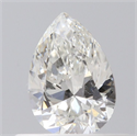 Diamante Natural 0.40 quilates, De pera , Color H, claridad SI1 y certificado GIA