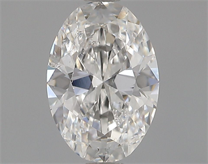 Picture of Natural Diamond 0.54 Carats, Oval with  Cut, F Color, SI2 Clarity and Certified by GIA