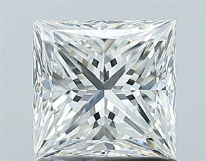 Picture of Natural Diamond 1.05 Carats, Princess with  Cut, H Color, VS2 Clarity and Certified by GIA