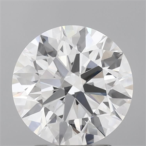 Picture of Lab Grown Diamond 3.50 Carats, Round with Ideal Cut, E Color, VS1 Clarity and Certified by IGI