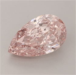 Picture of Lab Grown Diamond 6.03 Carats, Pear with  Cut, Fancy Intense Pink Color, VS2 Clarity and Certified by IGI