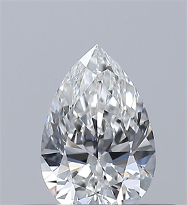 Foto Diamante Natural 0.30 quilates, De pera , Color F, claridad VVS1 y certificado GIA de
