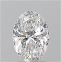 Natural Diamond 1.70 Carats, Oval with  Cut, E Color, SI2 Clarity and Certified by GIA