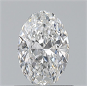 Natural Diamond 0.50 Carats, Oval with  Cut, E Color, VVS2 Clarity and Certified by GIA