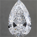 Natural Diamond 3.01 Carats, Pear with  Cut, D Color, VS1 Clarity and Certified by GIA