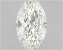 Natural Diamond 0.80 Carats, Oval with  Cut, H Color, SI1 Clarity and Certified by GIA