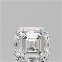 Natural Diamond 0.90 Carats, Asscher with  Cut, F Color, VVS2 Clarity and Certified by GIA