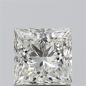 Picture of Natural Diamond 0.90 Carats, Princess with  Cut, I Color, VVS2 Clarity and Certified by GIA